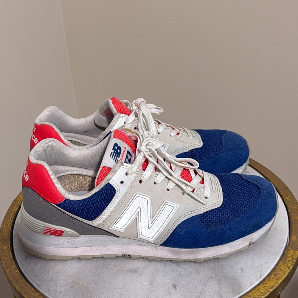 New Balance Blue and Red Athletic Shoes